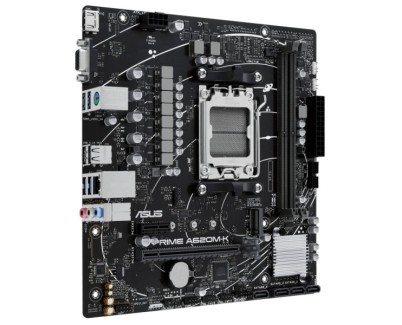 Asus Prime A620M-K Placa Base AMD AM5 2x DDR5 - HDMI, M.2, PCIe, 4x Sata III, USB 2.0, 3.2, RJ-45, VGA, Factor MicroATX