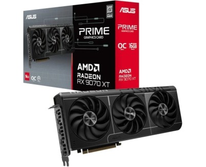 Asus PRIME AMD Radeon RX 9070 XT OC Tarjeta Grafica 16GB GDDR6 FSR 4