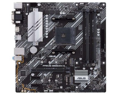 Asus Prime B550M-A Placa Base AMD Ryzen M.2, PCIe 4.0, HDMI, D-Sub, DVI, SATA III, USB-A 3.2, DVI-D,