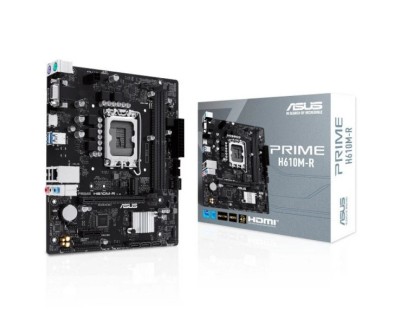 Asus Prime H610M-R-SI Placa Base Intel1700 2x DDR5 - HDMI, M.2, PCIe4.0, 4x Sata III, USB 3.2, MicroATX