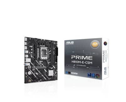 Asus Prime  H810M-E-CSM Placa Base Intel 1851 2x DDR5, 2x M2, 4x Sata III, PCIe, 4.0, USB 2.0, 3.2, RJ-45, HDMI, DisplayPort, MicroATX