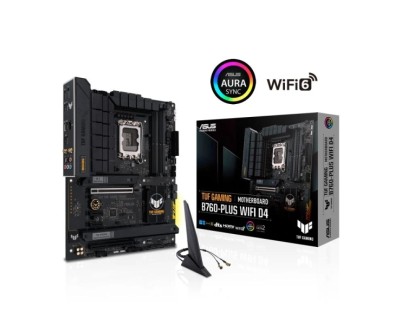 Asus TUF Gaming B760-PLUS WIFI D4 Placa Base Intel PCIe 4.0, DDR4, M.2, 4x Sata III, Ethernet de 2.5Gb, HDMI, USB 2.0, 3.2