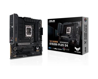 Asus TUF Gaming B760M-PLUS D4 Placa Base Intel PCIe 4.0, DDR4, M.2, 4x Sata III, Ethernet de 2.5Gb, HDMI, USB 2.0, 3.2