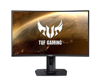 Asus TUF Gaming Monitor Curvo 27\" LED FullHD 165Hz FreeSync Premium - Respuesta 1ms - Altavoces Incorporados - Ajustable en Altura, Giratorio e Inclinable - Angulo de Vision 178º - 16:9 - DVI, HDMI, DisplayPort - VESA 100x100mm