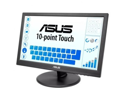 Asus VT168HR Monitor Tactil 15.6\" LED WXGA 60Hz - Capacidad Tactil 10 Puntos - Respuesta 5ms - 16:9 - USB, HDMI, VGA - VESA 75x75mm
