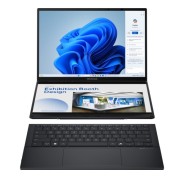Asus ZenBook Duo OLED Portatil 14\" Tactil Intel Core Ultra 7 255H - 32GB - 1TB SSD - Windows 11 Home - Color Gris - Teclado QWERTY (ES)