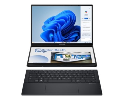 Asus ZenBook Duo OLED Portatil 14\" Tactil Intel Core Ultra 7 255H - 32GB - 1TB SSD - Windows 11 Home - Color Gris - Teclado QWERTY (ES)