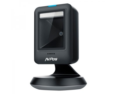 AVPos AVP-630-2D Lector de Codigos de Sobremesa - Escaneo Automatico- Lectura de Codigos 1D, 2D y QR - USB - Color Negro
