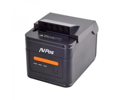 AVPos AVP-K46V Impresora Termica Tickets de Cocina K46V - Avisador Luz y Acustico - Cubierta Resistente Agua, Aceite y Polvo - USB, Serie y LAN - Color Negro