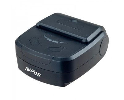 AVPos AVP-MP800R Impresora Termica Tickets Portatil - Rugerizada - 80mm - Velocidad 70 mm/S - Funda Protectora - BT y USB - Color Negro