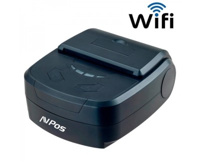 AVPos AVP-MP800R-Wf Impresora Termica Tickets Portatil - Rugerizada - 80mm - Velocidad 70 mm/s - Funda Protectora - Wifi y USB - Color Negro