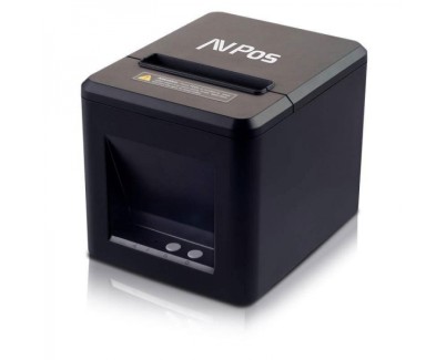 AVPos AVP-TC40NET Impresora Termica Tickets - Velocidad 260mm/s - Autocorte Parcial - USB y LAN - Color Negro