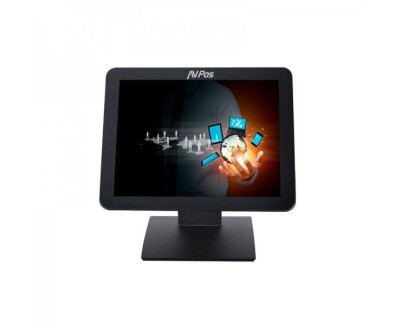 AVPos AVPos-T17 Monitor Tactil de 17 Pulgadas - Pantalla True Flat Capacitiva de 10 Puntos - 1280x1024 - 400CD/M2 - VGA - Color Negro