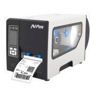 AVPos E1 Impresora Termica Etiquetas Industrial - Velocidad 203mm/s - Resolucion 300 DPI - USB, Serie y LAN - Color Blanco-Negro