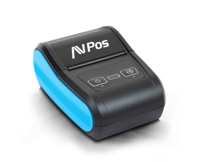 AVPos Impresora Termica Portatil de Tickets MP580R - 58mm - Velocidad 90 mm/s - BT y USB-C - Color Negro