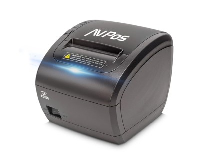 AVPos K90W Impresora Termica Tickets - Velocidad 300mm/s - Avisador Luminoso y Acustico - Cortador Automatico - USB, LAN y WIFI - Color Negro