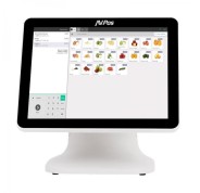 AVPos TPV K5000 Aluminio 15 Tactil Blanco - I7 - 8Gb Memoria - SSD 128gb - VGA y HDMI - Color Blanco