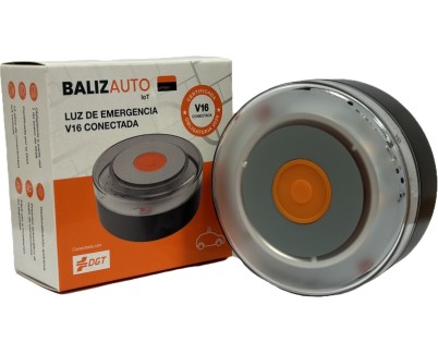 Balizauto IoT Baliza de Señalizacion de Emergencia V16 Conectada con DGT - Proteccion IP54 - Datos hasta Enero 2038