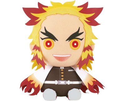 Banpresto Demon Slayer Kimetsu No Yaiba Kyojuro Rengoku - Peluche Grande - Altura 32cm aprox.