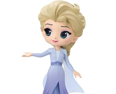 Banpresto Disney Characters Q Posket Frozen 2 Vol. 2 Elsa - Figura de Coleccion - Altura 14cm aprox. - Fabricada en PVC y ABS