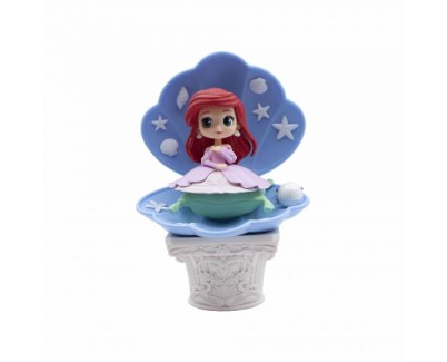 Banpresto Disney Characters Q Posket La Sirenita Ariel Ver.A Pink Dress Style - Figura de Coleccion - Altura 12cm aprox. - Fabricada en PVC y ABS