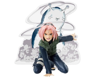 Banpresto Naruto Shippuden Panel Spectable Sakura Haruno - Figura de Coleccion - Altura 9cm aprox. - Fabricada en PVC y ABS