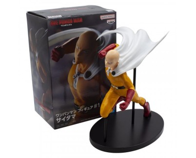 Banpresto One Punch Man Saitama - Figura de Coleccion - Altura 13cm aprox. - Fabricada en PVC y ABS