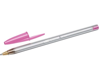 Bic Cristal Fun Boligrafo de Bola - Punta Gruesa de 1.6mm - Tinta con Base de Aceite - Color Rosa
