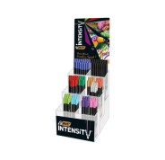 Bic Intensity Fine Expositor de 192 Rotuladores - Punta Fina de 0.8mm - Trazo de 0.4mm - Colores Surtidos