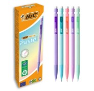 Bic Matic Pastel Portaminas 0.7mm HB con Goma - Punta Retractil - Cuerpo de Colores Pastel Surtidos