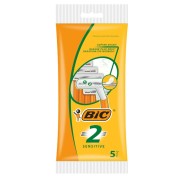Bic Sensitive 2 Pack de 5 Maquinillas de Afeitar Desechables de 2 Hojas