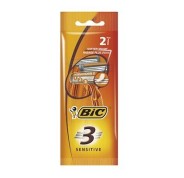 Bic Sensitive 3 Pack de 2 Maquinillas de Afeitar Desechables de 3 Hojas - Tira Lubricante con Aloe Vera
