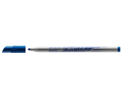 Bic Velleda 1721 Rotulador para Pizarra - Punta Fina - Trazo de 1.5mm - Borrado Optimo - Color Azul