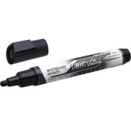 Bic Velleda Liquid Ink Marcador para Pizarra - Punta Media - Trazo 2.3mm - Tinta Liquida con Base de Alcohol - Color Negro