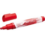 Bic Velleda Liquid Ink Marcador para Pizarra - Punta Media - Trazo 2.3mm - Tinta Liquida con Base de Alcohol - Color Rojo
