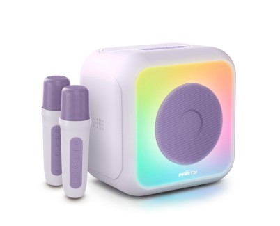 Bigben Altavoz Bluetooth - Dos Microfonos Inalambricos - Potencia Musical 30W -  Color Lila