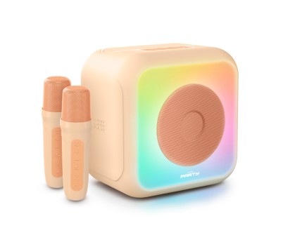 Bigben Altavoz Bluetooth - Dos Microfonos Inalambricos - Potencia Musical 30W - Color Naranja