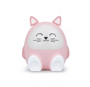 Bigben Kids Altavoz Bluetooth y Luz Nocturna - Potencia de 15W - Luz Ajustable - Control Tactil - Portatil y Recargable - Color Rosa