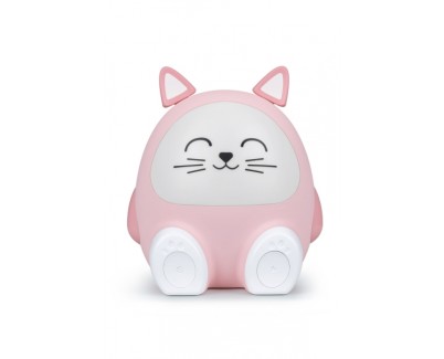 Bigben Kids Altavoz Bluetooth y Luz Nocturna - Potencia de 15W - Luz Ajustable - Control Tactil - Portatil y Recargable - Color Rosa