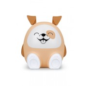 Bigben Kids Altavoz Bluetooth y Luz Nocturna - Potencia de 15W - Luz Regulable - Control Tactil - Portatil y Recargable - Color Marron