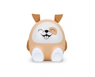 Bigben Kids Altavoz Bluetooth y Luz Nocturna - Potencia de 15W - Luz Regulable - Control Tactil - Portatil y Recargable - Color Marron