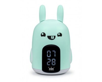 Bigben Kids Despertador Luz Nocturna Tactil - Alarma con 3 Sonidos - Intensidad de Luz Ajustable - Visualización de Hora - Color Azul