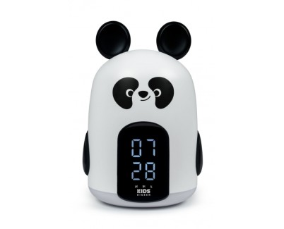 Bigben Kids Despertador Luz Nocturna Tactil - Alarma Programable - 3 Sonidos - Intensidad de Luz Ajustable - Pantalla con Hora - Color Blanco