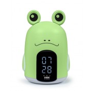 Bigben Kids Despertador Luz Nocturna Tactil - Alarma y Luz Nocturna - 3 Sonidos de Alarma - Intensidad Ajustable - Pantalla con Hora - Color Verde