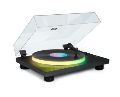 Bigben Tocadiscos Bluetooth con Altavoces - Funcion Auto-Stop - Conexion RCA/Bluetooth -   Color Negro