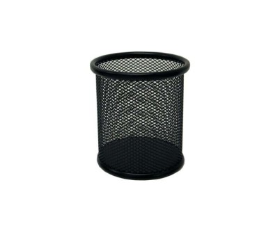 Biskmark Portalapices Redondo Metalico de Rejilla - Medidas 10 x 8cm - Color Negro