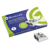 Bismark Afilalapiz Metalico Doble para Lapices Normales o Gruesos - Color Acero