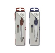 Bismark Basic Compas Escolar Metalico - Incluye Tubo de Minas - Presentado en Estuche de Plastico - Colores Surtidos Aleatorios