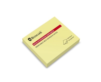 Bismark Bloc de 100 Notas Adhesivas 76x102mm - Color Amarillo