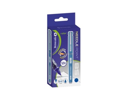 Bismark Boligrafo Tinta Liquida Punta Aguja - Escritura Suave - Alta Precision - Color Azul